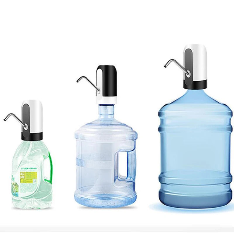 Dispensador automático de agua embotellada inalámbrico eléctrico ATWFS, recargable por USB.
