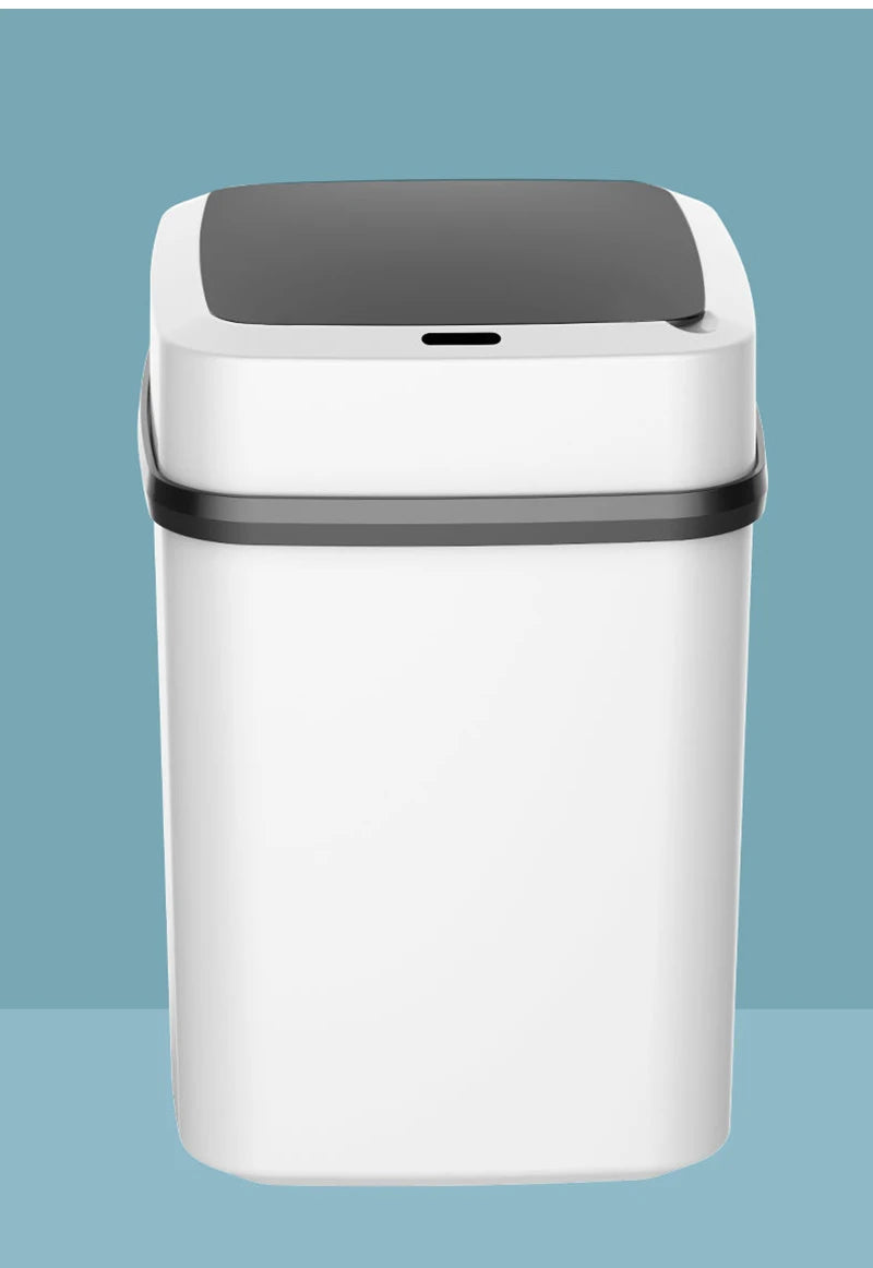 Cubo de basura automático inteligente de 13/15 litros para cocina y baño con tapa y sensor inteligente.