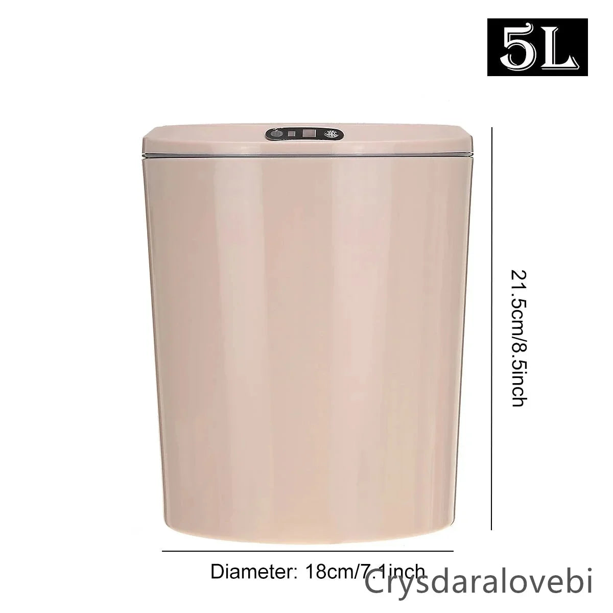 Cubo de basura inteligente de 3/5 L para coche, con tapa automática con sensor, eléctrico y con cubierta. Ideal para organizar el hogar, la cocina y la sala de estar.