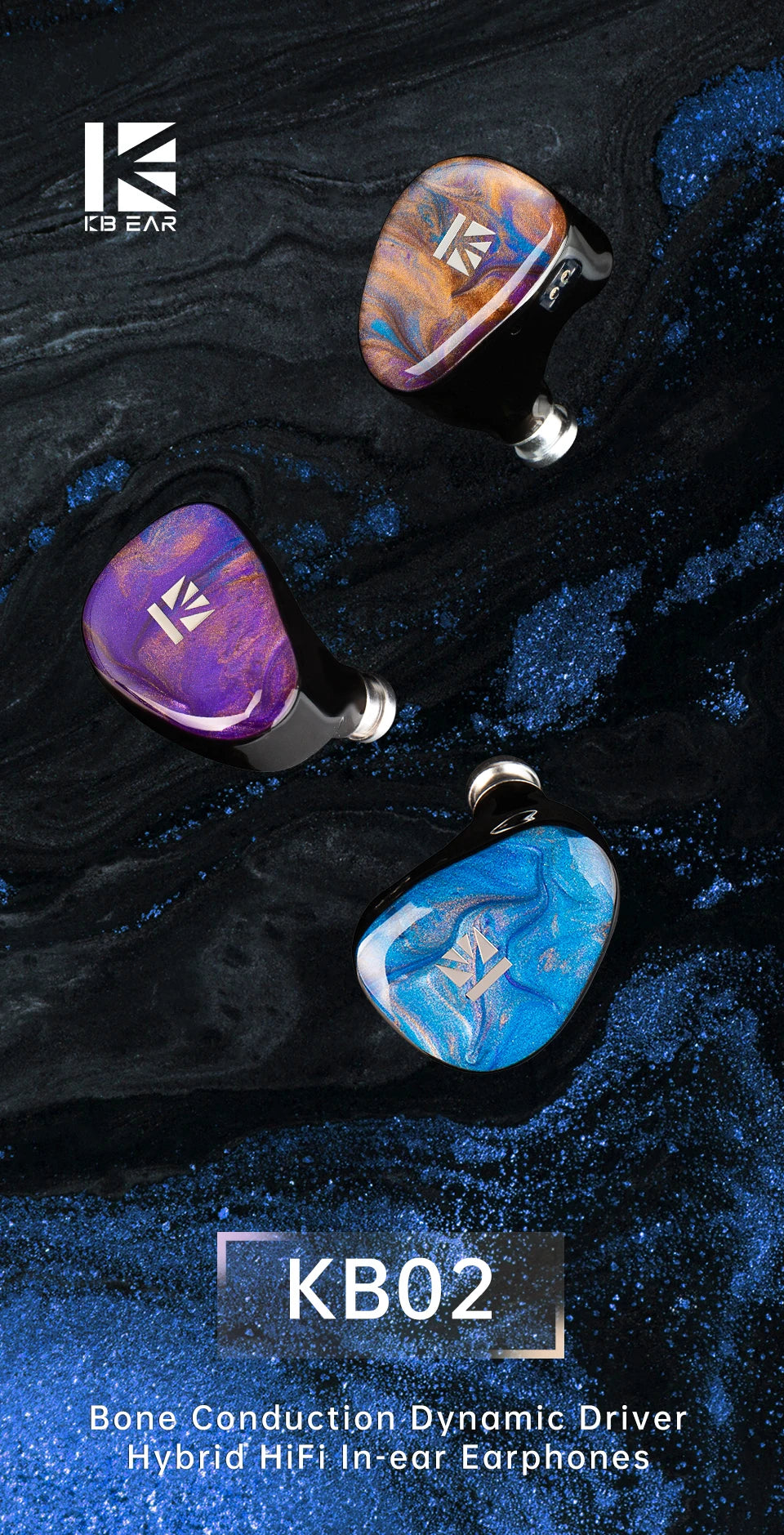Auriculares HiFi KBEAR KB02 (DOBLE IEM)