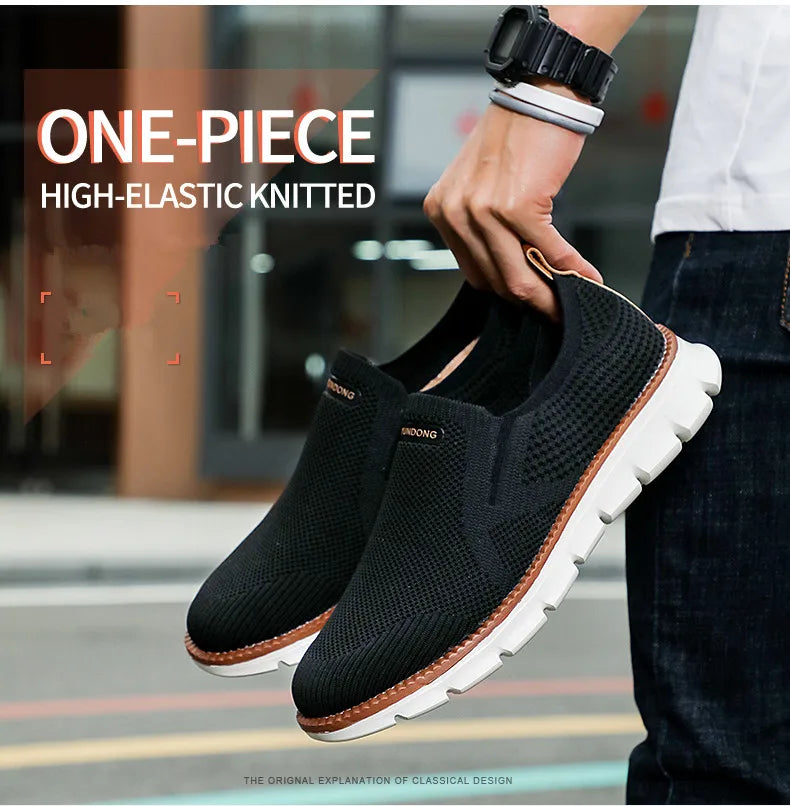 Zapatillas deportivas para hombre, mocasines ligeros de verano, transpirables, de malla, para hombre, calzado casual.