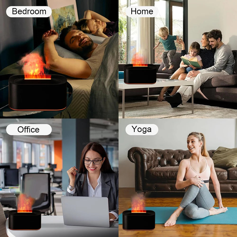 Humidificador de aire con difusor de aceites esenciales