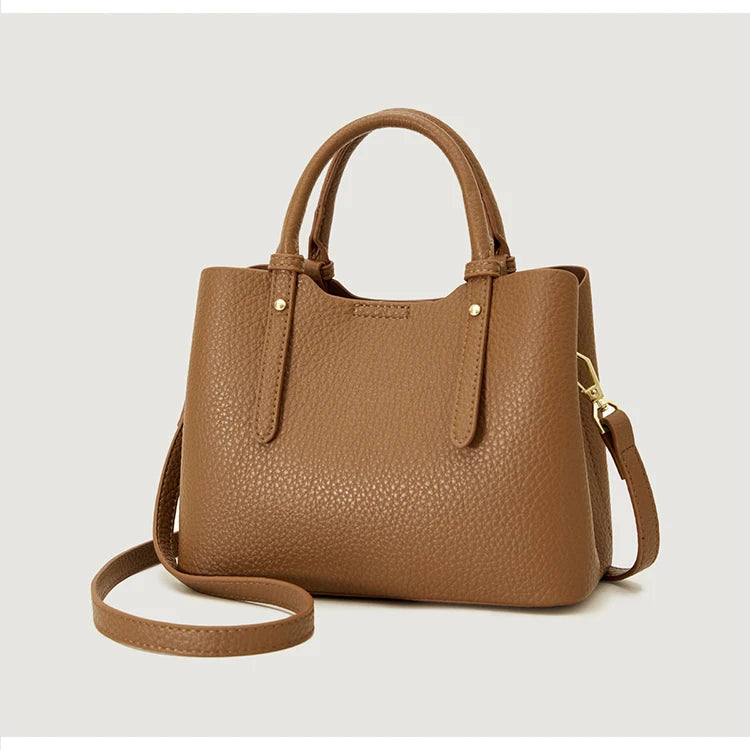 Bolsos de mano de PU para mujer, elegantes bolsos tote, diseño versátil, bolsos de uso diario, bolso de hombro compacto
