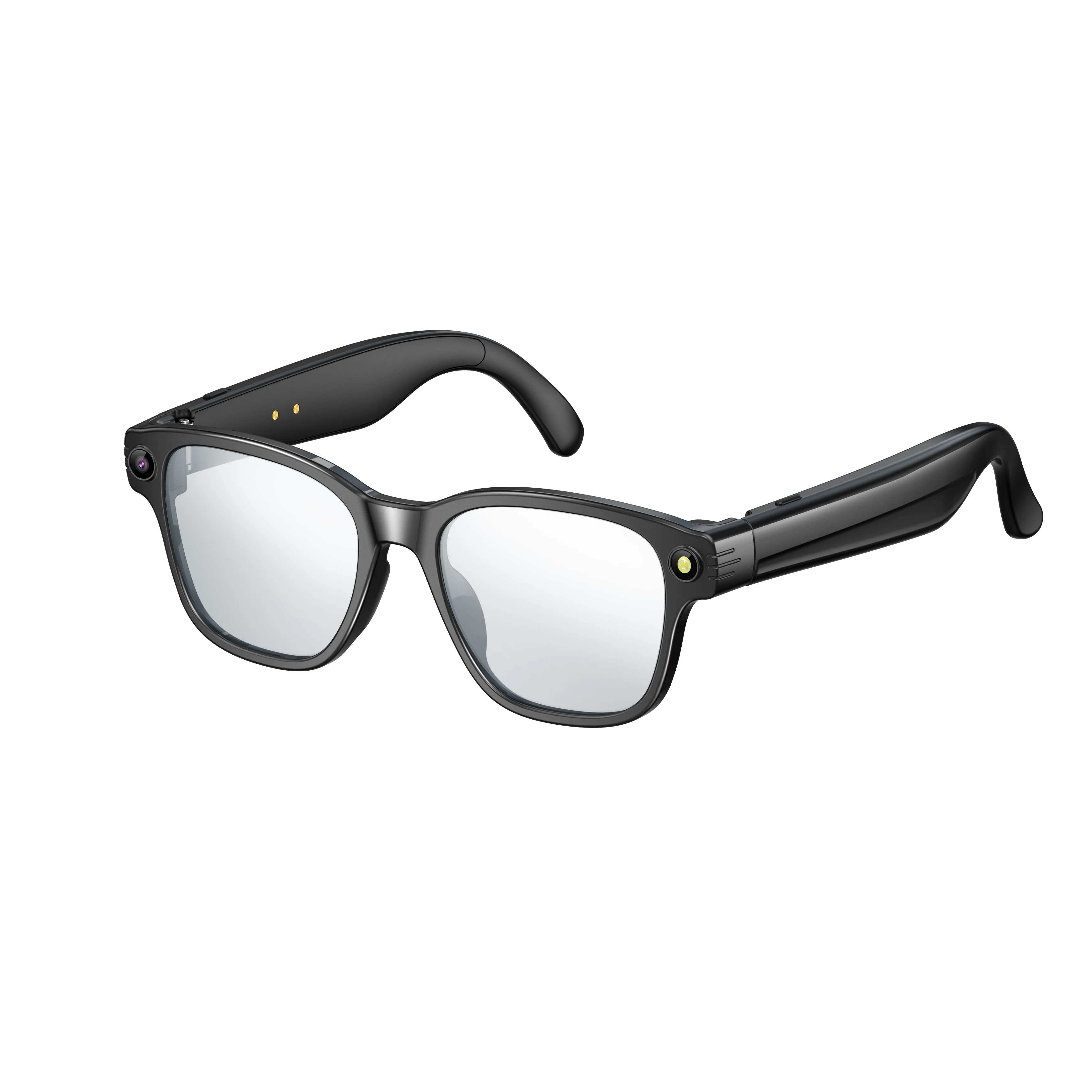 Gafas inteligentes con cámara HD de 8 MP, vídeo HD antivibración de 1200p, asistente de voz inteligente con IA, traducción en tiempo real y reconocimiento de objetos.