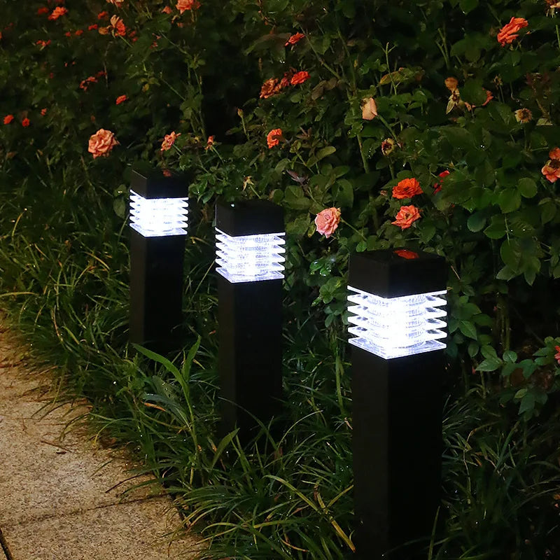 Luces solares para jardín, luces solares LED para caminos exteriores, iluminación paisajística impermeable IP65 para decoración de patios traseros, senderos y entradas de vehículos.