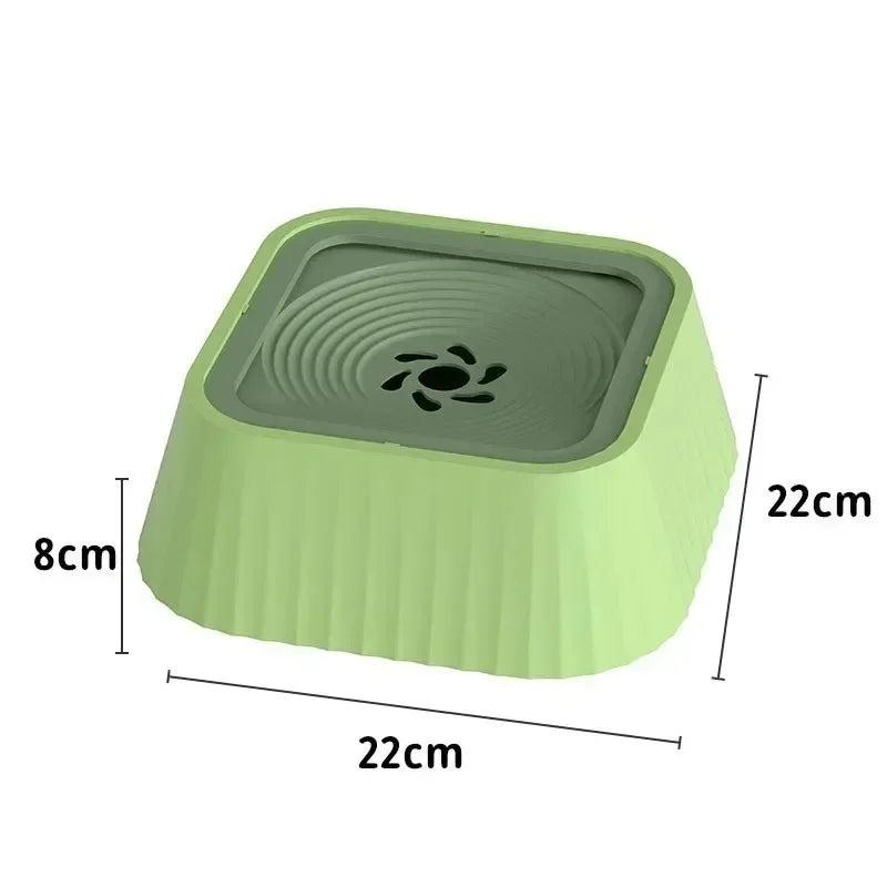 Fuente de agua para mascotas con platos flotantes, bebedero antiderrame para perros, bebedero lento y limpio, antisalpicaduras para mascotas (perros y mascotas).