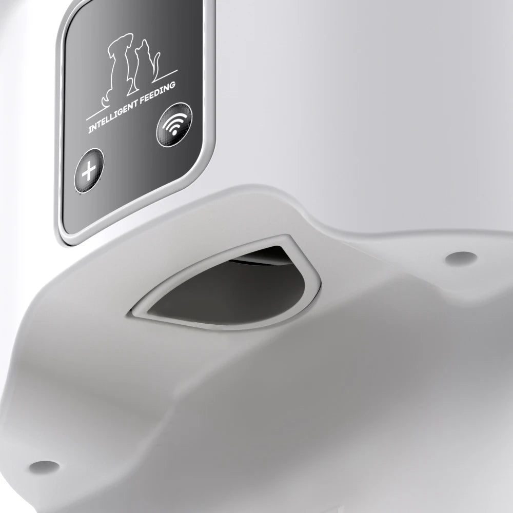Comedero automático para gatos, dispensador de comida para gatos inteligente con WiFi, control remoto.