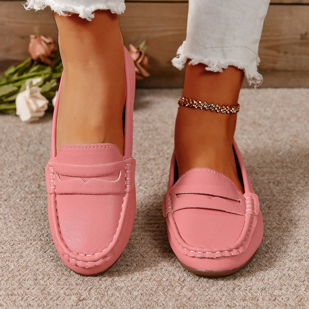 Zapatos planos para mujer, cómodos, ligeros, a la moda, mocasines, ideales para primavera y otoño, zapatillas casuales de suela fina, zapatos para exteriores para mujer.