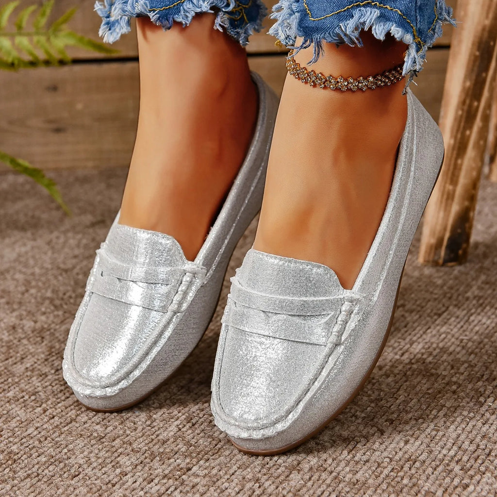 Zapatos planos para mujer, cómodos, ligeros, a la moda, mocasines, ideales para primavera y otoño, zapatillas casuales de suela fina, zapatos para exteriores para mujer.