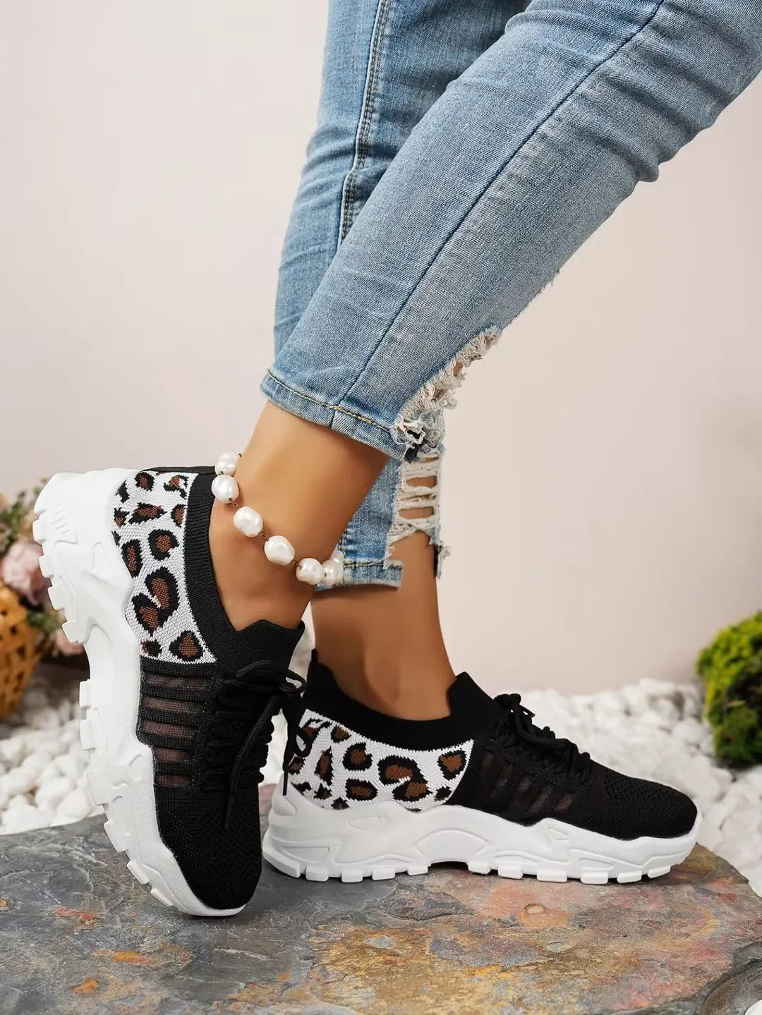 Zapatillas casuales para mujer 2025 Ligeras y transpirables Zapatillas casuales para mujer Zapatillas gruesas para mujer Tenis Feminino Basket Femme