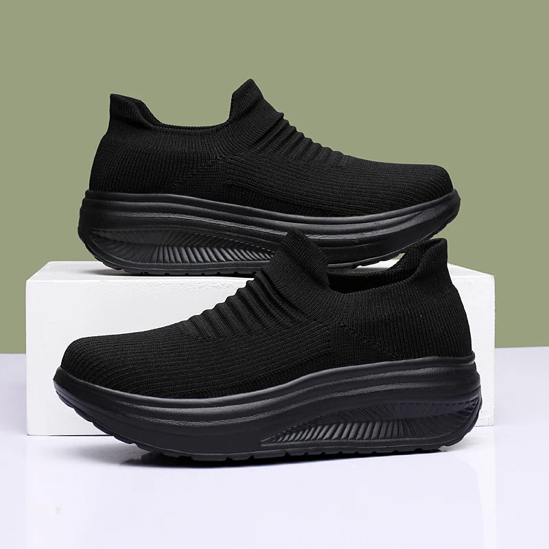 Zapatos para mujer Primavera Otoño Transpirables Moda Zapatillas Plataforma Zapatillas Casuales para Mujer Zapatos Mocasines Caminar Zapatos De Mujer