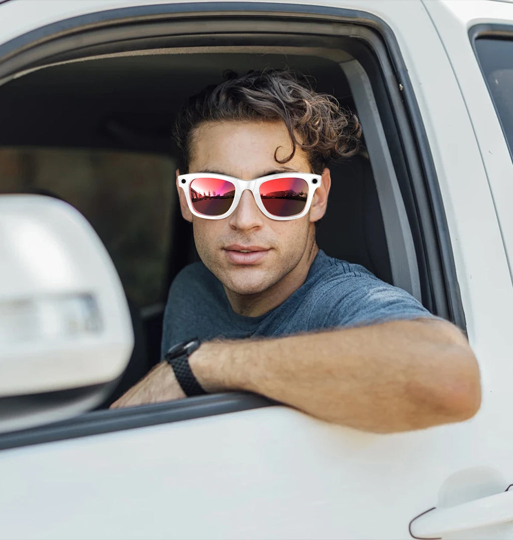 Gafas inteligentes con IA, 5 millones de píxeles, grabación de vídeo, reconocimiento fotográfico, traducción de respuestas, batería de 290 mAh, resistencia al agua IP66, Bluetooth.