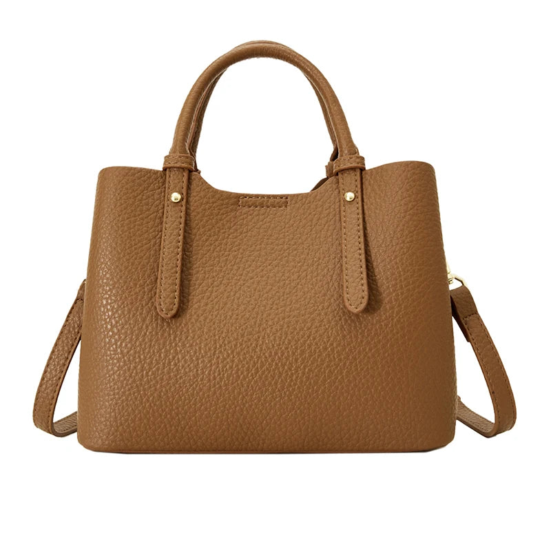 Bolsos de mano de PU para mujer, elegantes bolsos tote, diseño versátil, bolsos de uso diario, bolso de hombro compacto