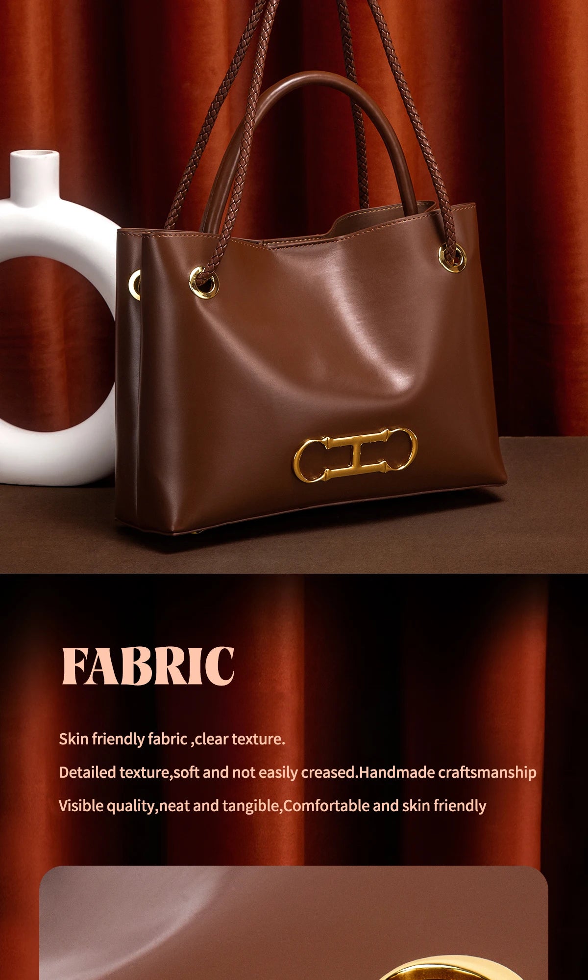 Bolso de mano para mujer, nuevo modelo otoño 2025, bolso tote minimalista negro, bolso de doble uso para ir al trabajo.