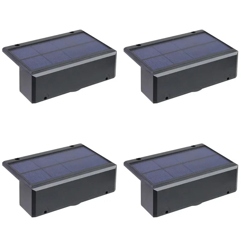 Luces solares LED para jardín, potentes y brillantes, para exteriores, con luz solar directa, IP65, lámpara de pared impermeable para patio, jardín, balcón y valla.