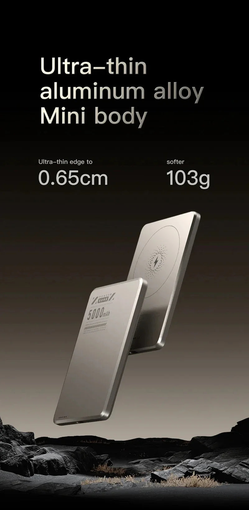 Xiaomi Metal Magnetic Power Bank Super Fast Charging Compact Portable Mini Ultra-Thin Wireless Power Bank with Large Capacity