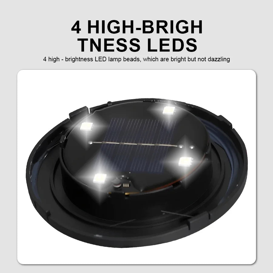 Luces solares para jardín, exteriores, impermeables, con forma de piedra y alimentadas por energía solar, luces de paisajismo para jardín, camino, patio y césped.