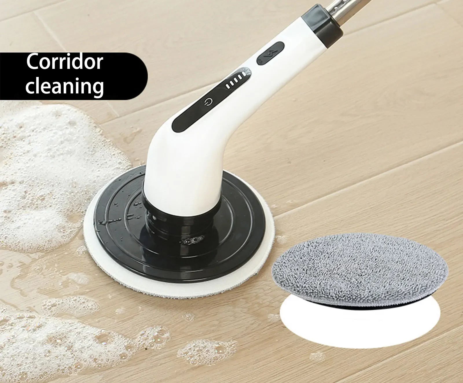 Cepillo de limpieza eléctrico 9 en 1 de 2000 mAh, herramienta de limpieza para cocina y baño.