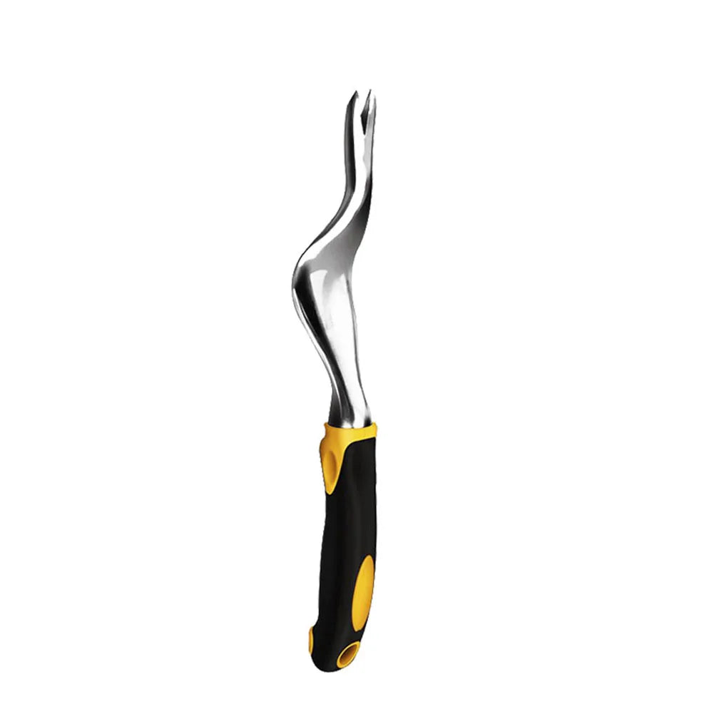 Paleta de mano, rastrillo, cultivador, herramientas para desherbar con mango ergonómico, herramienta para jardinería, césped, terrenos agrícolas, trasplantes y bonsáis.