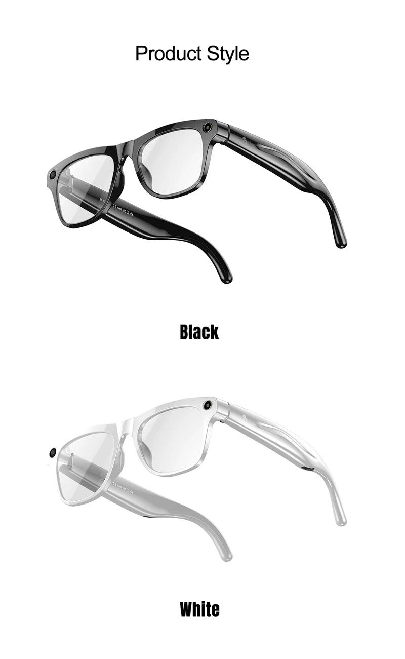 Gafas inteligentes 4K HD con IA, fotocromáticas, multifunción, Bluetooth, llamadas, asistente de voz, reproductor de música, traductor y cámara.