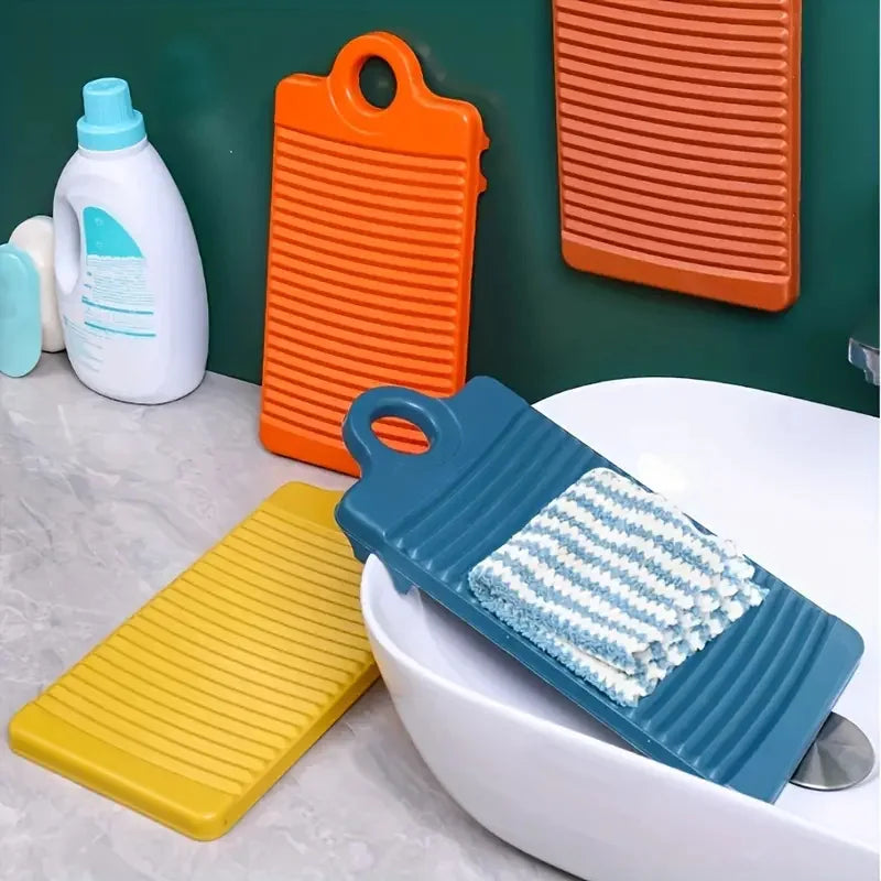 1 tabla de lavar mini antideslizante para ropa, fácil de limpiar y cómoda de usar.