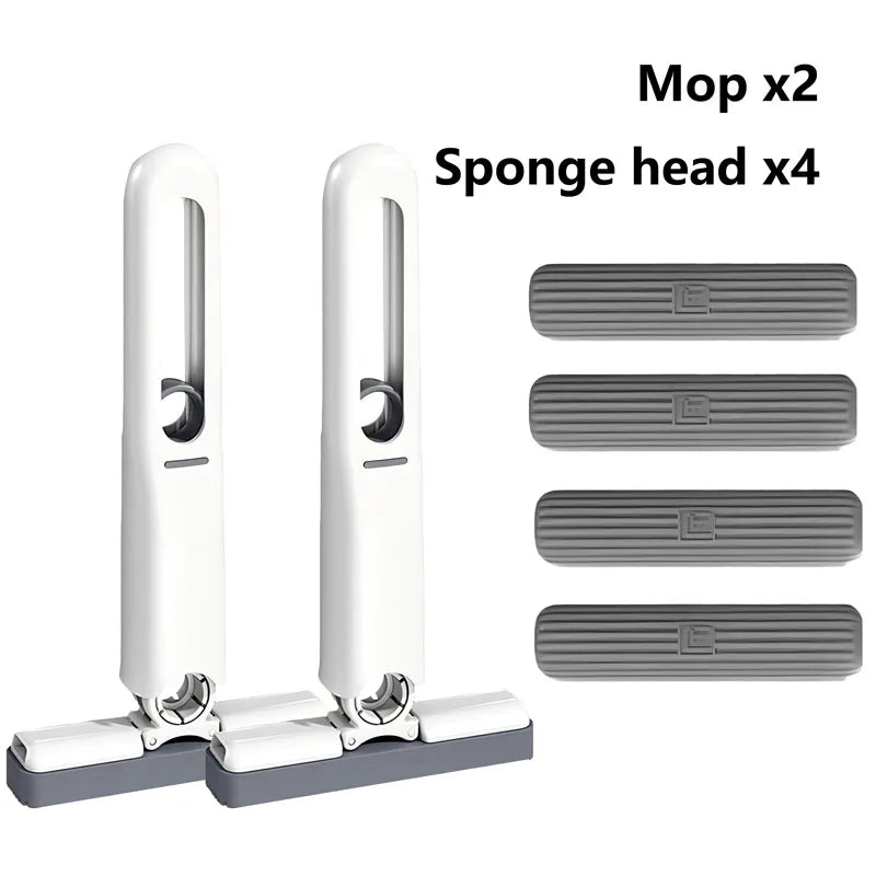 Mini fregona plegable de gran potencia con esponja para limpieza del hogar. Fregonas autoescurribles para suelos, escritorios, ventanas y coches.