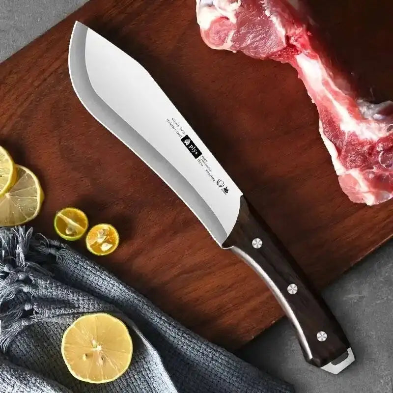 Cuchillo de cocina ultra afilado, cuchillo para cortar huesos, cuchillo multifuncional para frutas, cuchillo de carnicero comercial