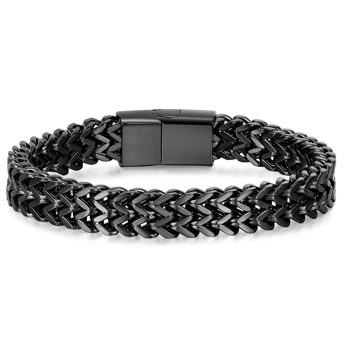 Pulsera cubana de moda para hombre, pulsera de acero inoxidable para mujer, pulsera unisex para pareja, cadena de muñeca, joyería