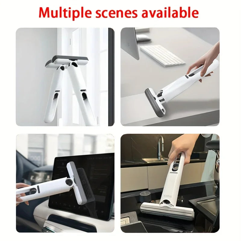 Mini fregona plegable de gran potencia con esponja para limpieza del hogar. Fregonas autoescurribles para suelos, escritorios, ventanas y coches.