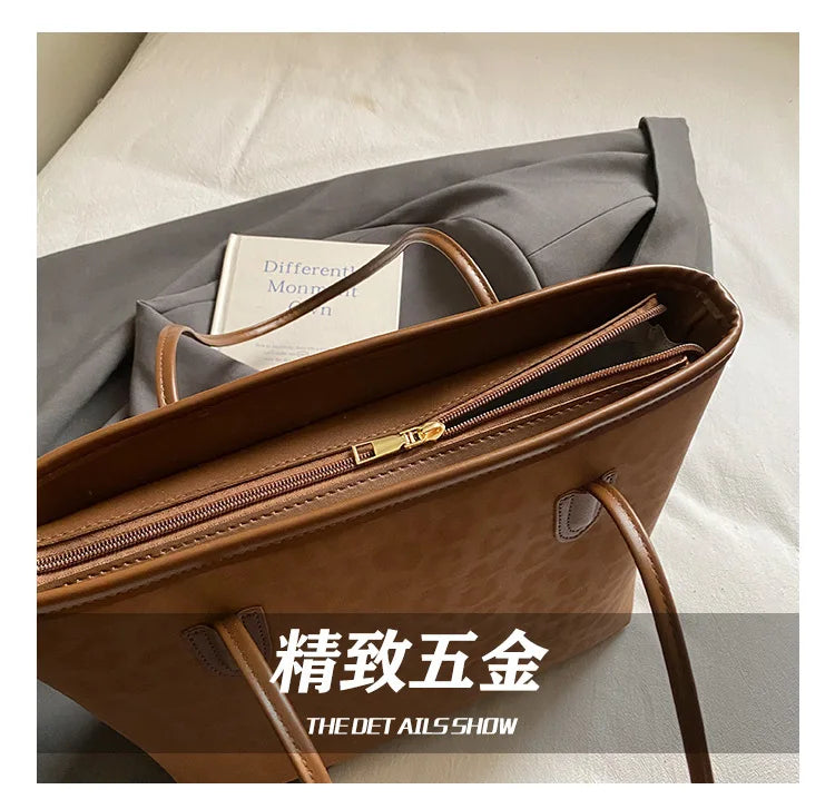 Bolso de mano nuevo para mujer 2025, bolso de hombro de gran capacidad, bolso tote, bolso para ir al trabajo, bolso de mano bajo el brazo, moderno