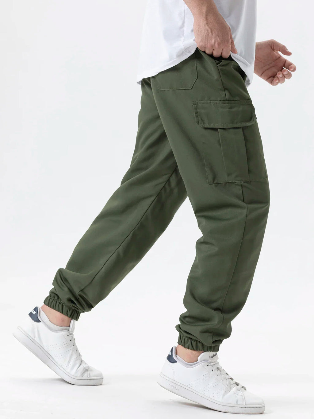Pantalones deportivos cargo casuales para hombre, primavera/otoño, tallas S-2XL, con cordón ajustable en la cintura, estilo jogger, para senderismo, tácticos, con bolsillos.