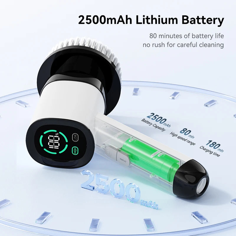 Cepillo de limpieza eléctrico, dispositivo de limpieza doméstico, cepillo giratorio