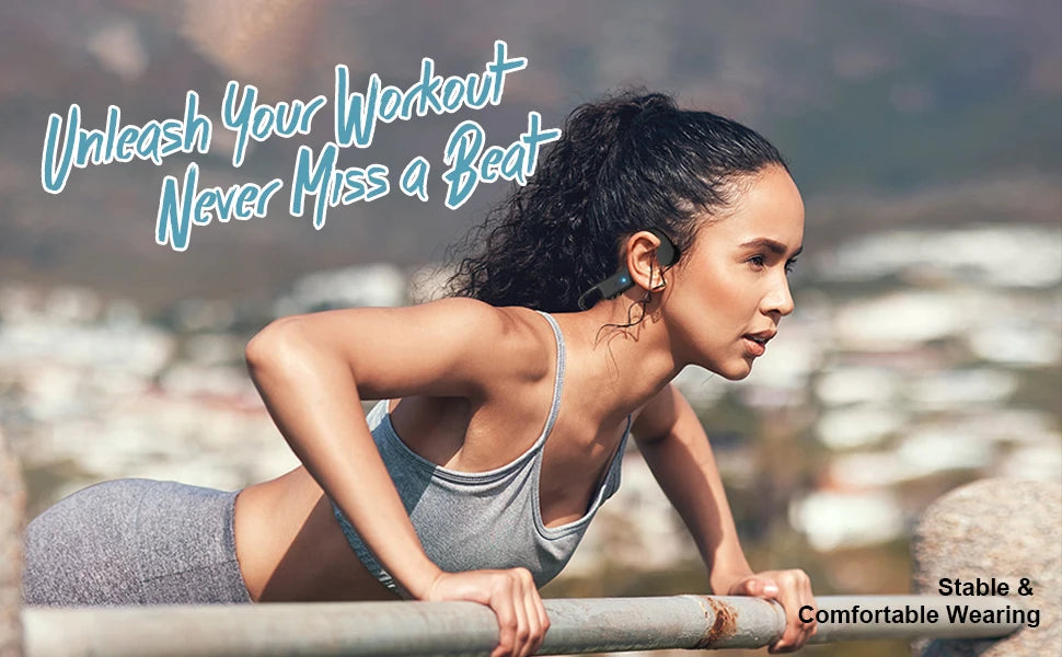 Auriculares de conducción ósea Run for Shokz, auriculares Bluetooth de oído abierto, auriculares inalámbricos supraaurales, auriculares deportivos inalámbricos para correr.
