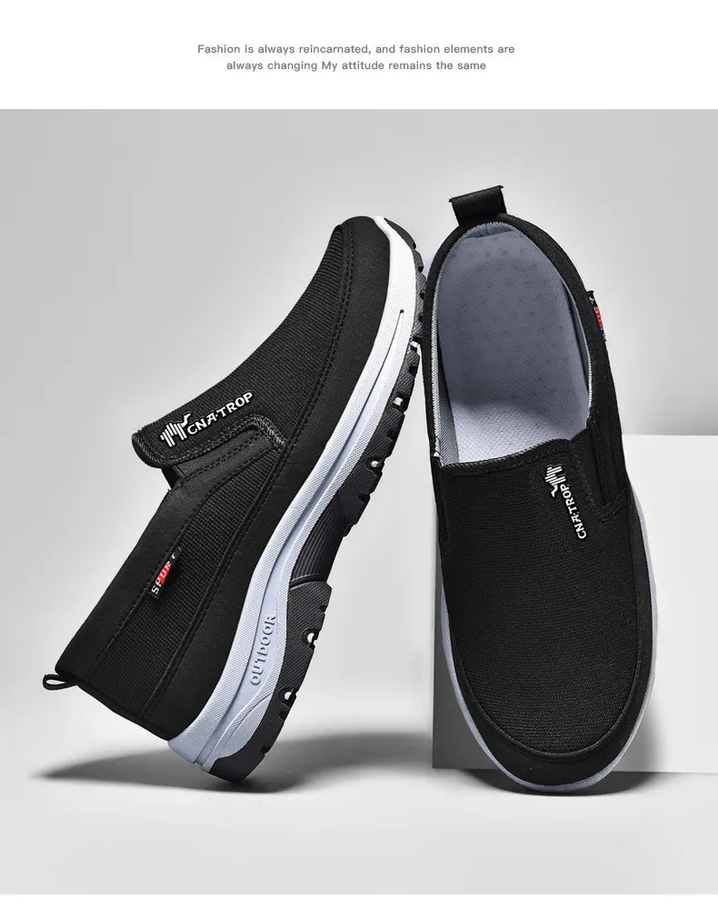 Zapatillas tipo mocasín para hombre, de malla transpirable, estilo casual, con suela suave, color liso, cómodas, ideales para el agua o para conducir.