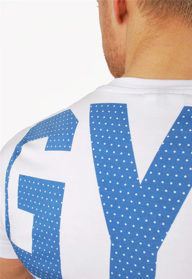 Camiseta de moda para hombre, tops para hombre, ropa de verano para fitness