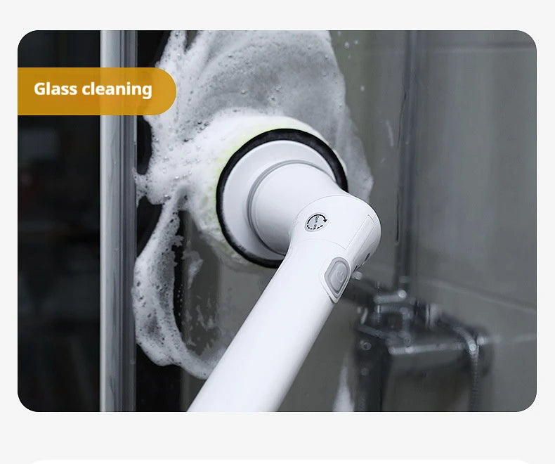 Cepillo de limpieza eléctrico giratorio 6 en 1 para cocina, baño y hogar. Herramienta multifuncional para la limpieza del hogar.