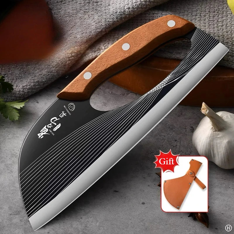 Cuchillo de cocina multifuncional que ahorra esfuerzo, afilado para cortar verduras y carne, ideal para matar pescado y como cuchillo de chef profesional.