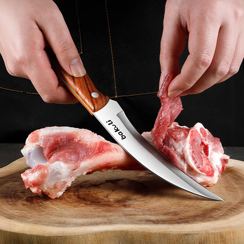 Nuevo cuchillo deshuesador profesional, cuchillo de chef con hoja ultra afilada de acero inoxidable de alto contenido de carbono para herramientas especiales de cocina de carnicero.
