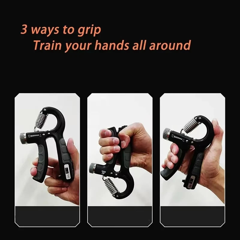 Fortalecedor de agarre manual ajustable de 10 a 100 kg, entrenador de agarre manual con contrapeso, ejercitador de muñeca, antebrazo y mano para el desarrollo muscular.