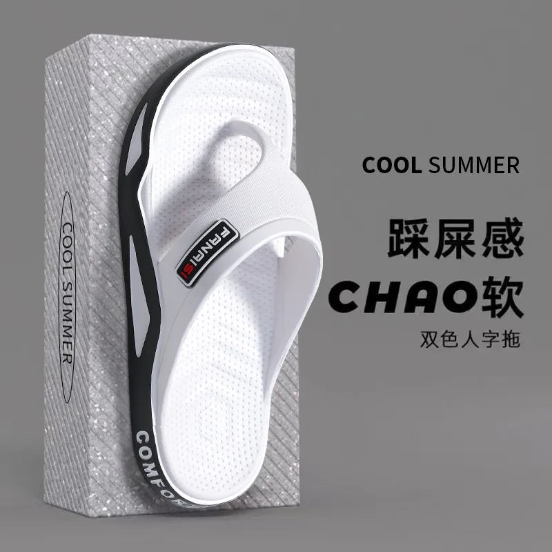 Chanclas de verano para hombre, sandalias deportivas de playa, calzado informal para hombre, estilo casual, moderno y cómodo para estar en casa.