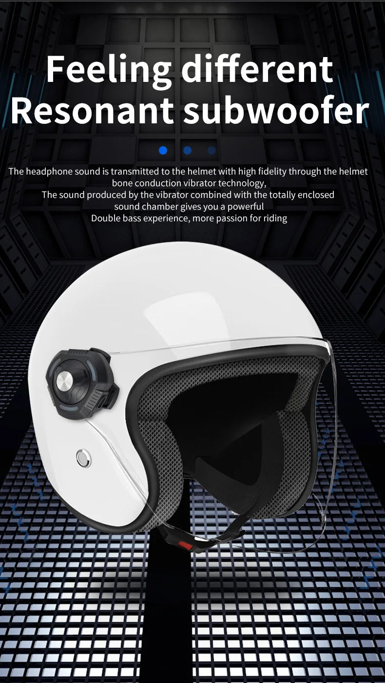 Auriculares Bluetooth para Motocicletas ( Conducción Ósea )