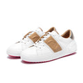 Zapatos casuales para mujer, blancos, con suela plana, tecnología de equilibrio, plantilla de presión, zapatillas cómodas, marca de lujo, novedad 2025