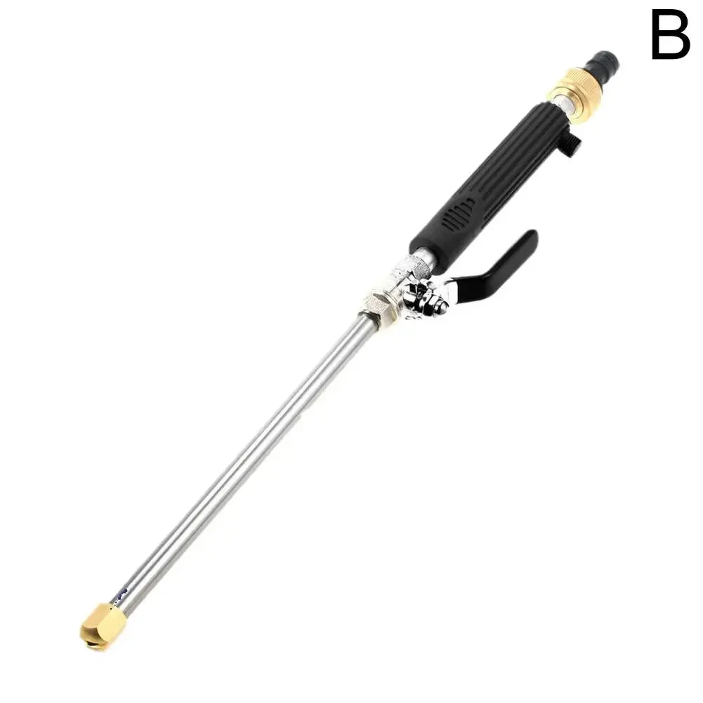 Pistola de agua a alta presión para coche de 46 cm, manguera de limpieza para jardín, herramienta de riego, pulverizador, boquilla aspersora R4Z8