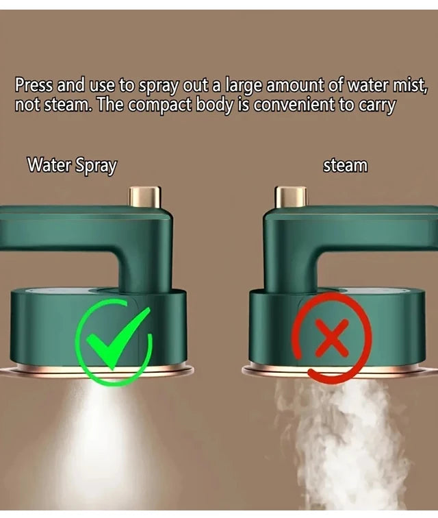 Mini vaporizador de ropa para planchar prendas, plancha de vapor portátil para el hogar y viajes, para planchar ropa en seco y húmedo.