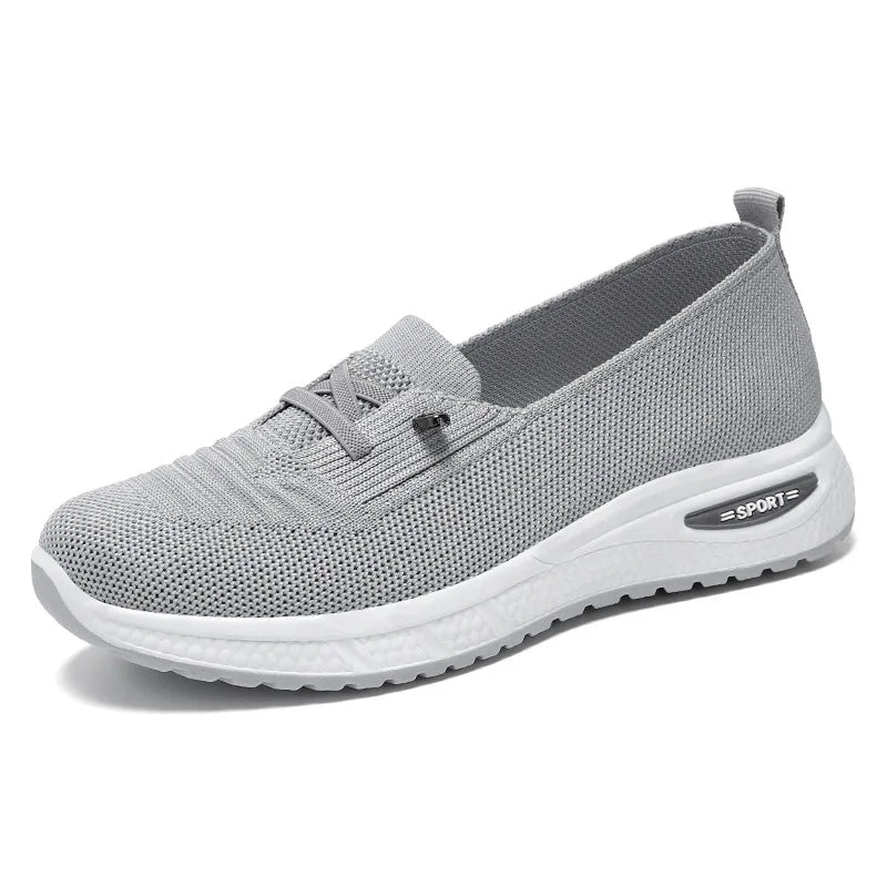 Zapatillas deportivas casuales para mujer 2025, transpirables, de malla, con suela gruesa. Precio asequible. Envío gratuito