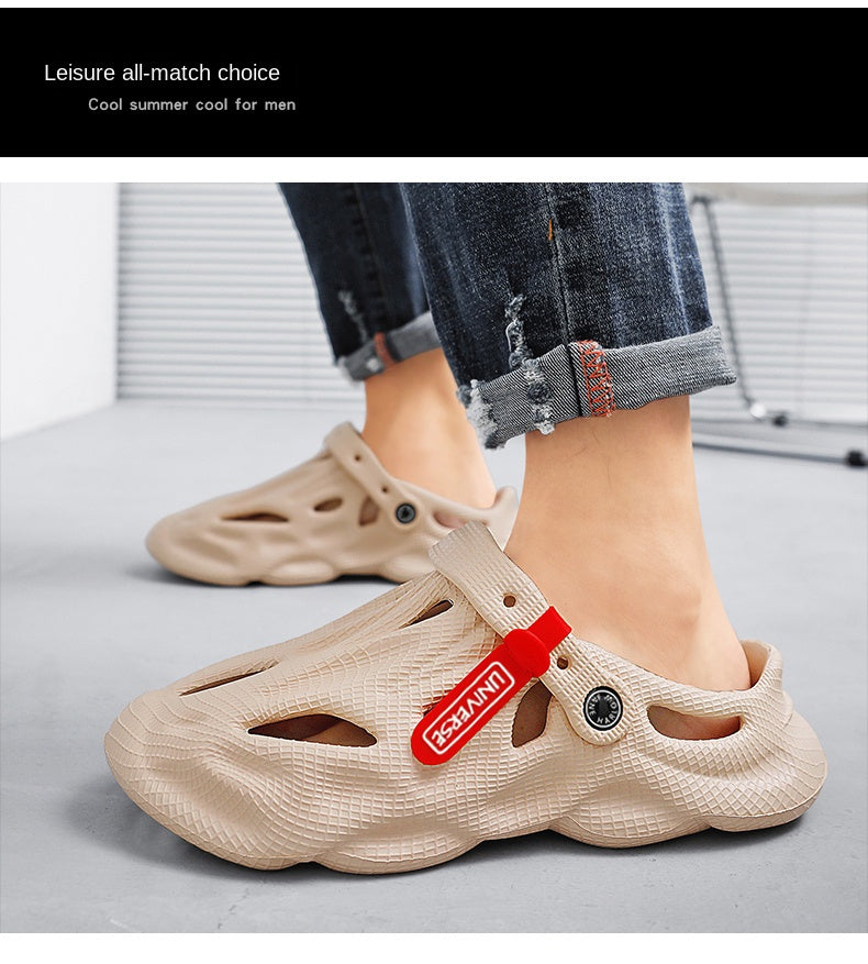 Pantuflas de verano para hombre, cómodas sandalias de plataforma para exteriores 2023, chanclas de playa, sandalias para hombre para interiores, calzado para el baño.