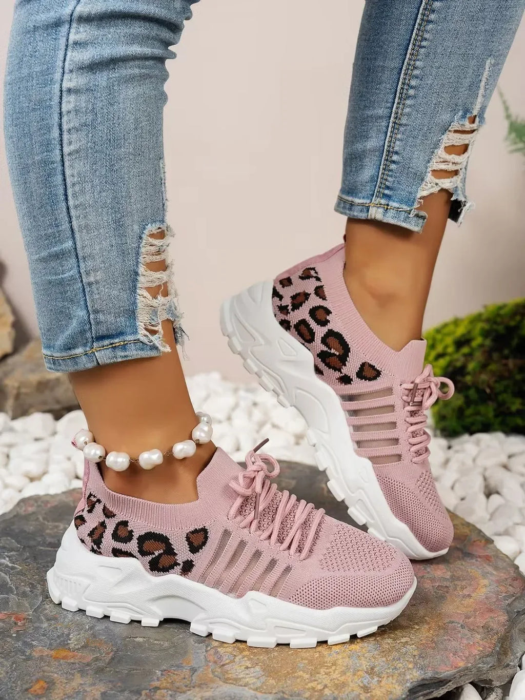 Zapatillas casuales para mujer 2025 Ligeras y transpirables Zapatillas casuales para mujer Zapatillas gruesas para mujer Tenis Feminino Basket Femme