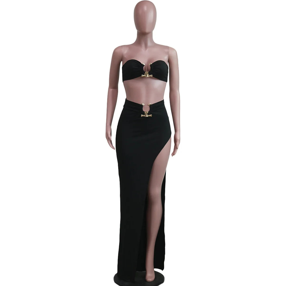 Traje de falda asimétrico y sexy para mujer, estilo casual europeo y americano, ideal para la playa.