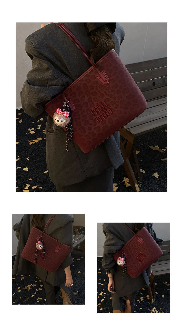 Bolso de mano nuevo para mujer 2025, bolso de hombro de gran capacidad, bolso tote, bolso para ir al trabajo, bolso de mano bajo el brazo, moderno