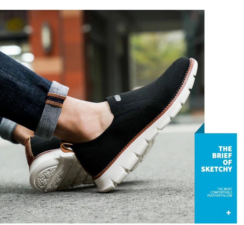 Zapatillas deportivas para hombre, mocasines ligeros de verano, transpirables, de malla, para hombre, calzado casual.